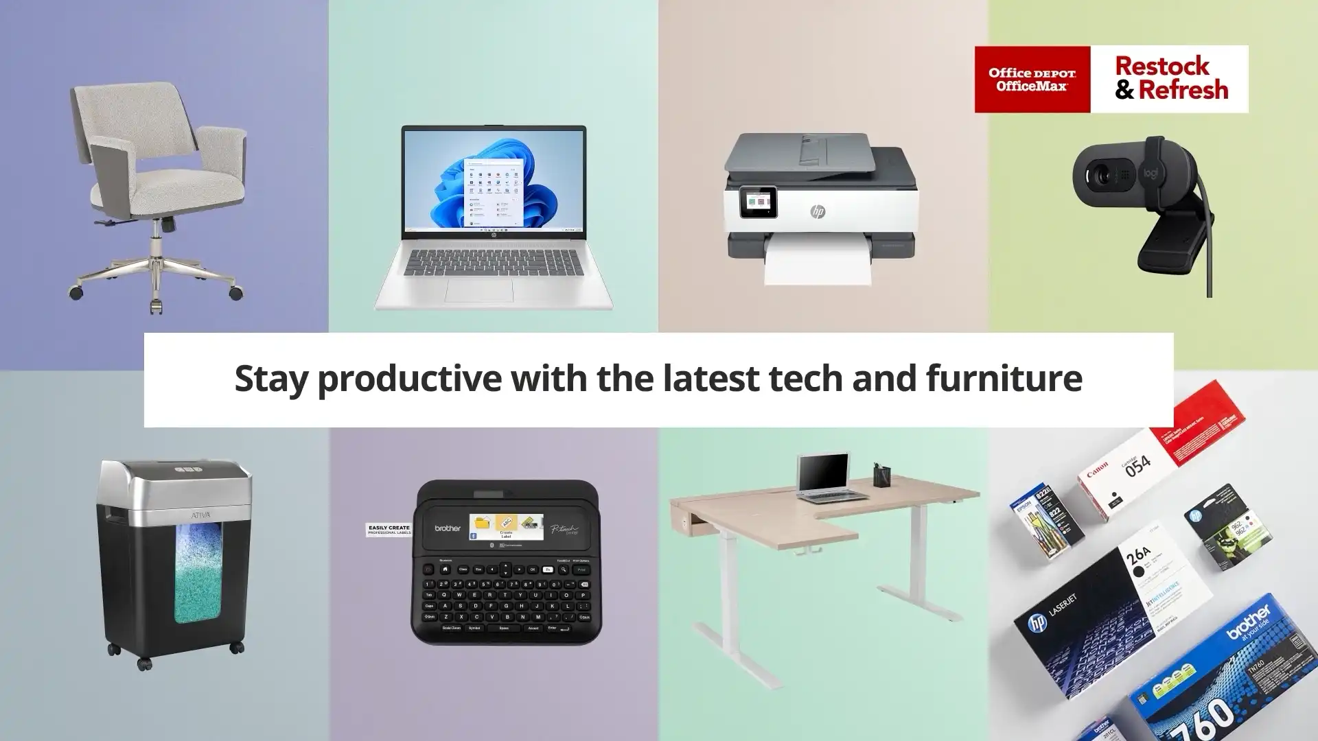 Office Depot Stock and Refresh Campaign